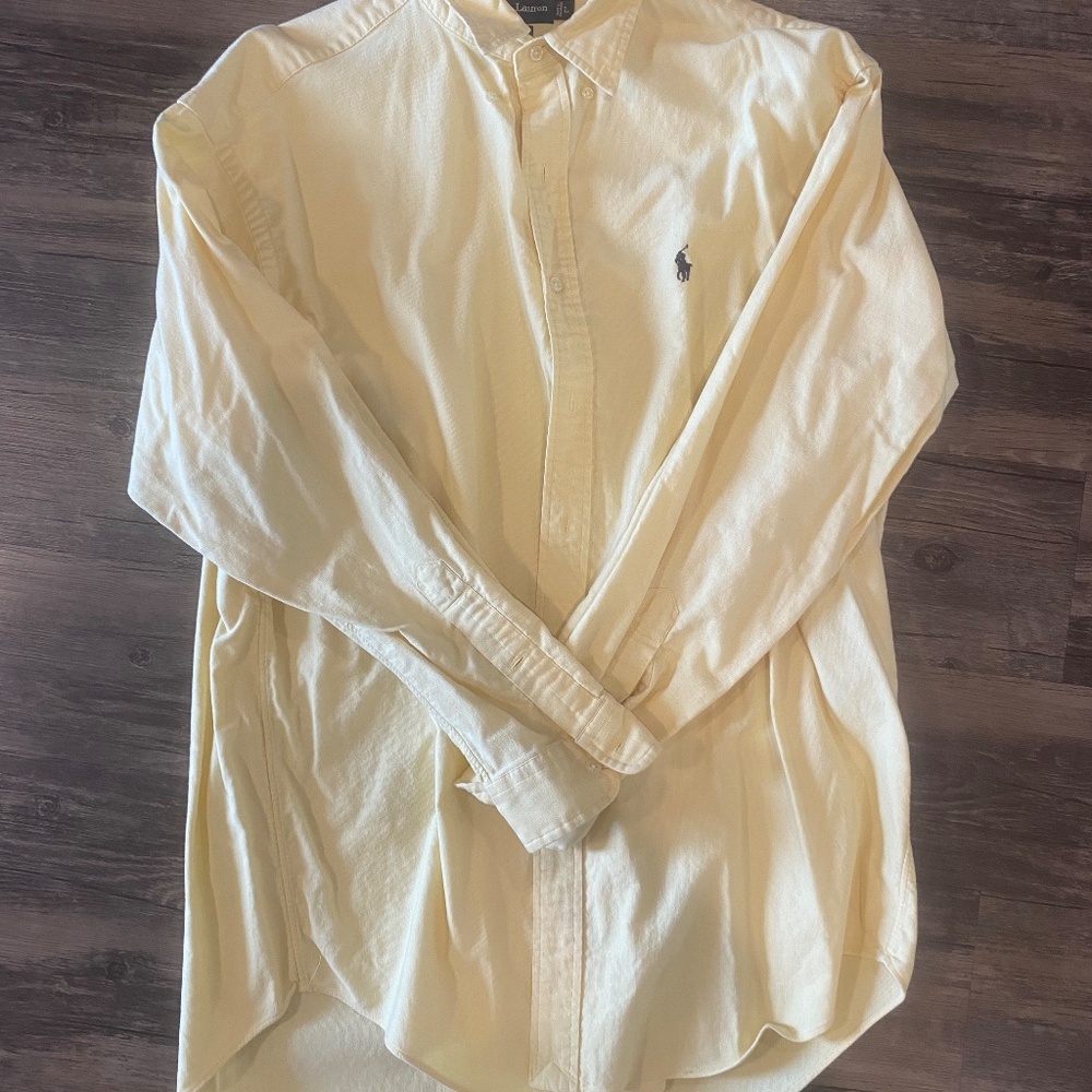 Men's Ralph Lauren Light Yellow Polo Shirt